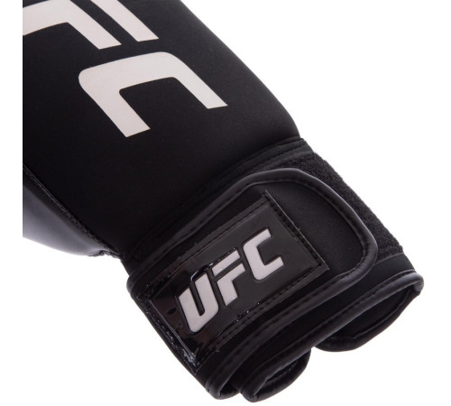 Рукавиці боксерські на липучці неопренові UFC PRO Washable L чорний