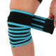 Колінні бинти для присідань KNEE WRAPS LiveUp 2шт синій-чорний
