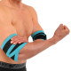 Бинти на лікті для жиму ELBOW WRAPS LiveUp 2шт синій-чорний