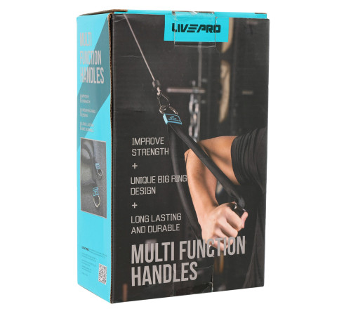 Ручки для эспандера и тренажера MULTE FUNCTION HANDLES LiveUp 2шт черный