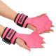 Накладки для подтягивания и тяги WEIGHT LIFTING WRIST WRAPS LiveUp 2шт розовый-черный