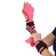 Накладки для подтягивания и тяги WEIGHT LIFTING WRIST WRAPS LiveUp 2шт розовый-черный
