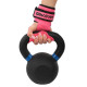 Накладки для подтягивания и тяги WEIGHT LIFTING WRIST WRAPS LiveUp 2шт розовый-черный