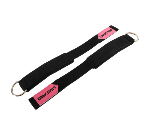 Лямки для ног LADY ANKLE STRAP LiveUp 2шт розовый-черный