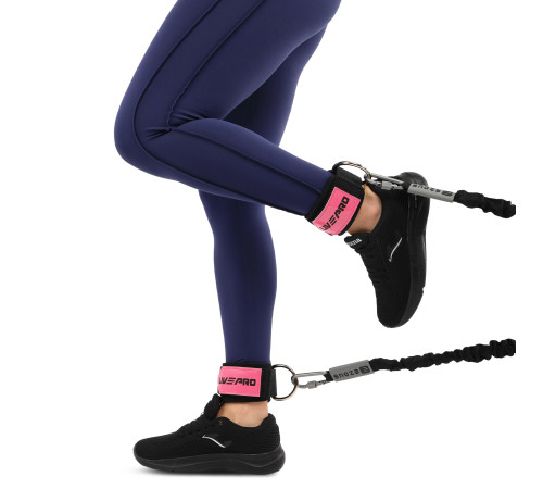 Лямки для ног LADY ANKLE STRAP LiveUp 2шт розовый-черный