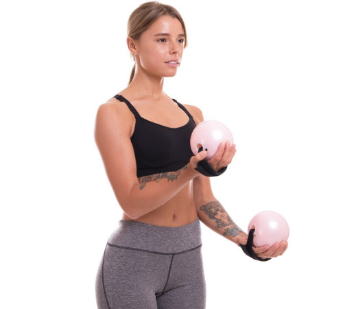 Мяч утяжеленный с манжетом PRO-SUPRA WEIGHTED ENERGY BALL 11см розовый