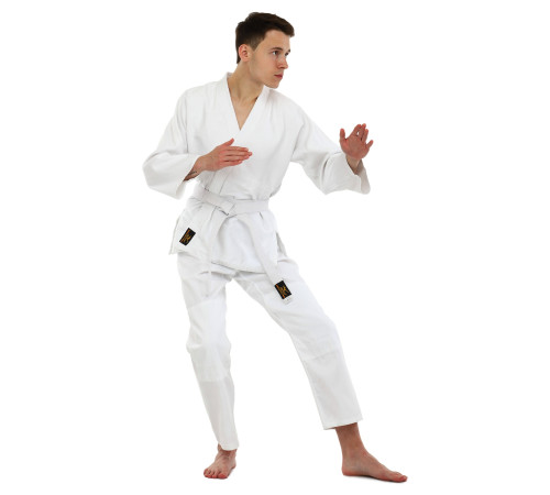 Кімоно для дзюдо куртка штани та пояс MIZANO 120-180см білий