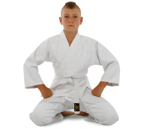 Кімоно для дзюдо куртка штани та пояс MIZANO 120-180см білий