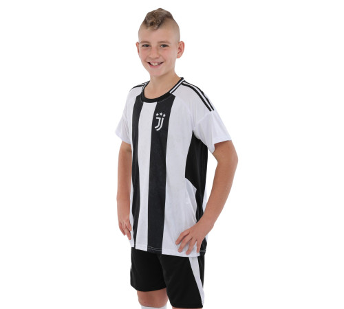 Форма футбольна дитяча із символікою футбольного клубу JUVENTUS домашня 2024 SP-Sport 115-160см чорний-білий