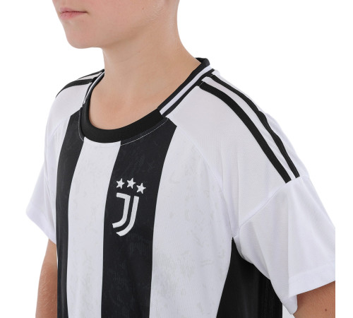 Форма футбольна дитяча із символікою футбольного клубу JUVENTUS домашня 2024 SP-Sport 115-160см чорний-білий