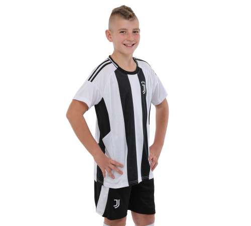 Форма футбольна дитяча із символікою футбольного клубу JUVENTUS домашня 2024 SP-Sport 115-160см чорний-білий