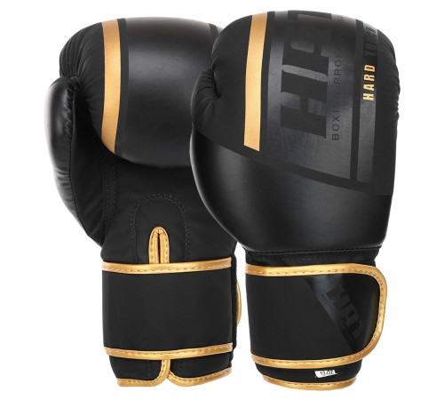 Рукавиці боксерські на липучці PU HARD TOUCH 10-14 унцій кольори в асортименті