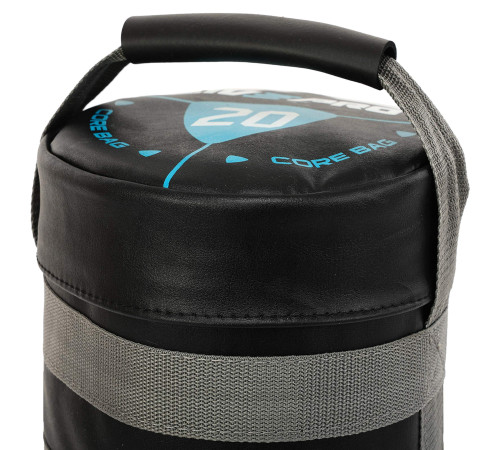Мішок обтяжувач для функціонального тренінгу Power Bag LiveUp 20кг чорний-сірий