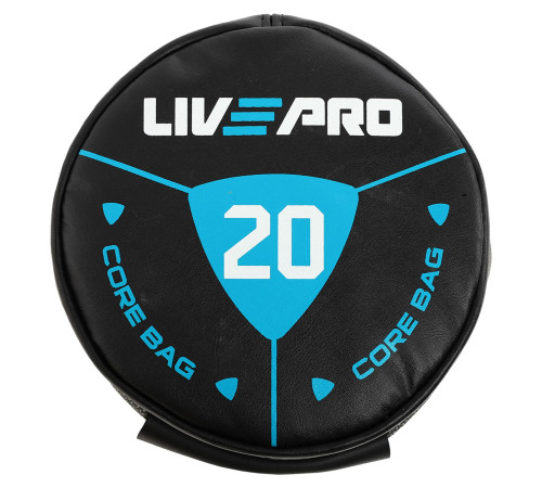 Мішок обтяжувач для функціонального тренінгу Power Bag LiveUp 20кг чорний-сірий