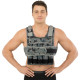 Жилет утяжелитель с регулируемым весом LiveUp WEIGTH VEST вес-1-20кг черный-серый