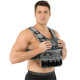 Жилет утяжелитель с регулируемым весом LiveUp WEIGTH VEST вес-1-20кг черный-серый