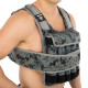 Жилет утяжелитель с регулируемым весом LiveUp WEIGTH VEST вес-1-20кг черный-серый
