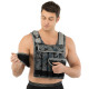 Жилет утяжелитель с регулируемым весом LiveUp WEIGTH VEST вес-1-20кг черный-серый