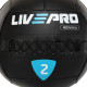 М'яч набивний медичний для кросфіту WALL BALL LiveUp 2кг чорний