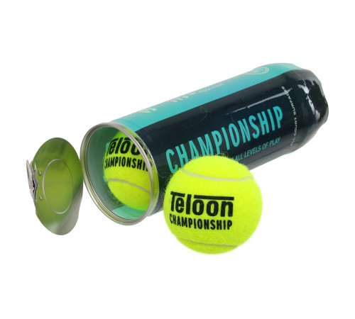Мячи для большого тенниса TELOON CHAMPIONSHIP T606P3 3шт салатовый