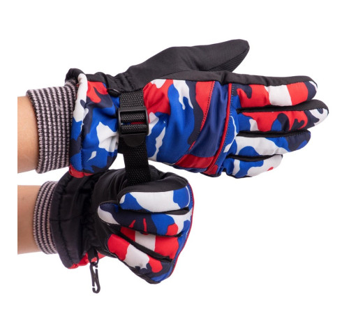 Перчатки лыжные детские зимние SP-Sport M-XL мультиколор