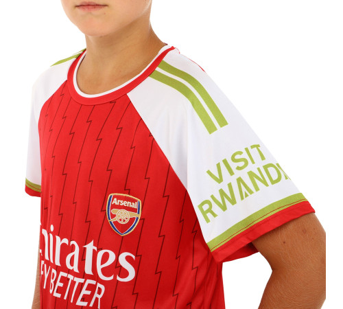 Форма футбольна дитяча із символікою футбольного клубу ARSENAL домашня 2024 SP-Sport XS-XL білий-червоний