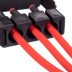Еспандер трубчастий з ручками для фітнесу SP-Sport Resistance Band 75см навантаження 13,5кг 30LB червоний