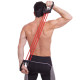 Еспандер трубчастий з ручками для фітнесу SP-Sport Resistance Band 75см навантаження 13,5кг 30LB червоний