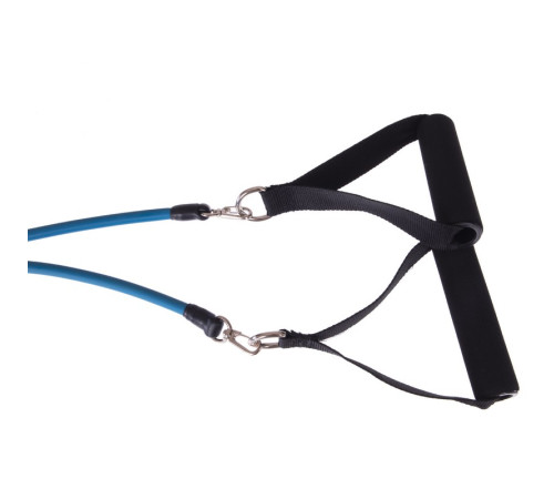 Еспандер багатофункціональний для фітнесу 5 джгутів Power Bands SP-Sport 120см в чехле різнокольоровий