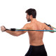 Еспандер багатофункціональний для фітнесу 5 джгутів Resistance Band Zelart в чехле різнокольоровий
