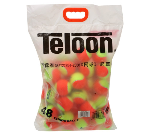 М'ячі для великого тенісу TELOON KIDS MINI 48шт помаранчевий-салатовий