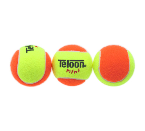 М'ячі для великого тенісу TELOON KIDS MINI 48шт помаранчевий-салатовий