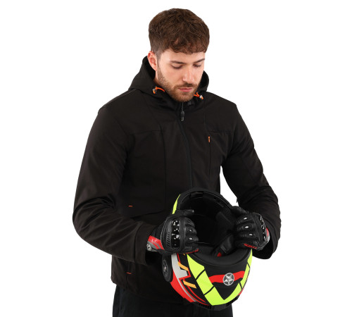 Мотоперчатки короткие для города с защитой SCOYCO Sensor Touch M-2XL черный