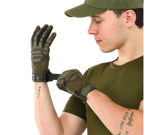 Перчатки тактические с закрытыми пальцами Military Rangers размер M-XL цвета в ассортименте