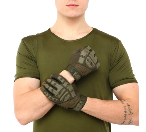 Перчатки тактические с закрытыми пальцами Military Rangers размер M-XL цвета в ассортименте