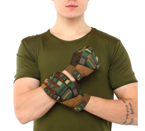 Перчатки тактические с закрытыми пальцами Military Rangers размер M-XL цвета в ассортименте