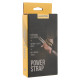 Лямки для тяги восьмерки Figure 8 для штанги и тяжелых тренировок POWER STRAP LiveUp 2шт черный-золотой