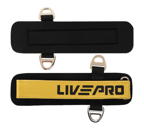 Лямки для ног ANKLE STRAP LiveUp 2шт черный-золотой