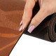 Килимок для йоги Пробковий двошаровий каучуковий Yoga mat BLOOM 183x61мx0.3cм темно-синій