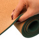 Килимок для йоги Пробковий каучуковий двошаровий Yoga mat BLOOM 183x61мx0.6cм коричневий