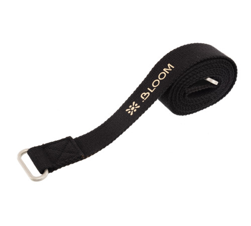 Ремень-стяжка для переноски коврика BLOOM YOGA PAD STRAP черный
