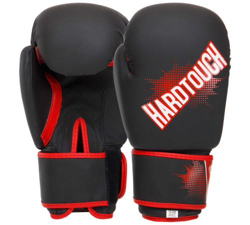 Рукавиці боксерські на липучці PU HARD TOUCH 10-14 унцій кольори в асортименті