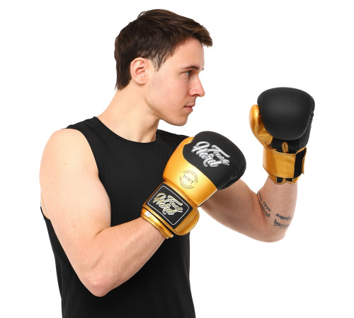 Рукавиці боксерські на липучці PU HARD TOUCH 10-14 унцій кольори в асортименті