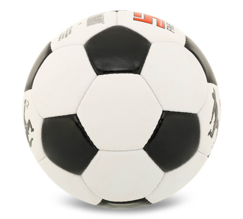 М'яч футбольний PELE Super BALLONSTAR №5 PU білий-чорний
