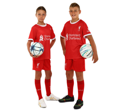 Форма футбольна дитяча із символікою футбольного клубу LIVERPOOL домашня 2024 SP-Sport XS-XL червоний