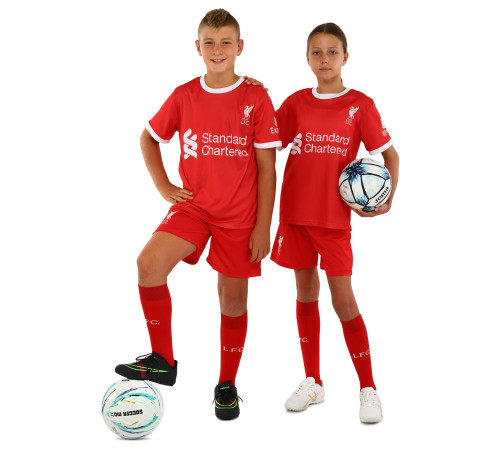 Форма футбольна дитяча із символікою футбольного клубу LIVERPOOL домашня 2024 SP-Sport XS-XL червоний