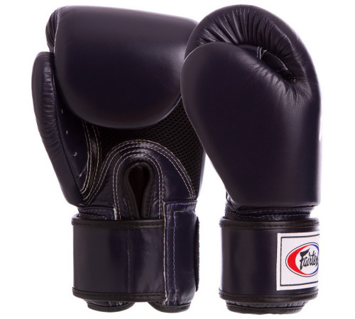 Рукавиці боксерські на липучці шкіряні FAIRTEX 10-18унцій кольори в асортименті
