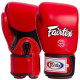 Рукавиці боксерські на липучці шкіряні FAIRTEX 10-18унцій кольори в асортименті