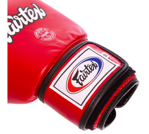 Рукавиці боксерські на липучці шкіряні FAIRTEX 10-18унцій кольори в асортименті