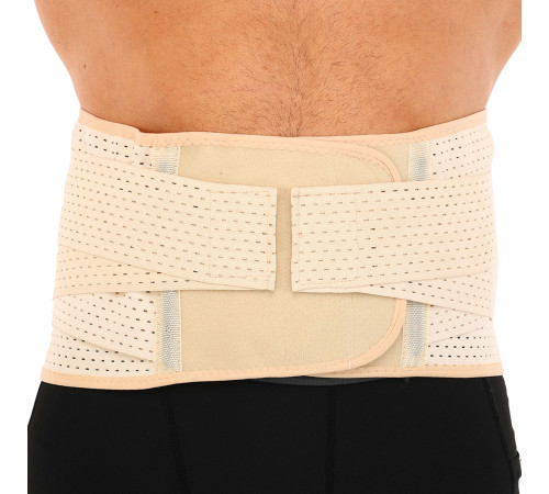Пояс корсет для поддержки поясницы SP-Sport BACK SUPPORT телесный